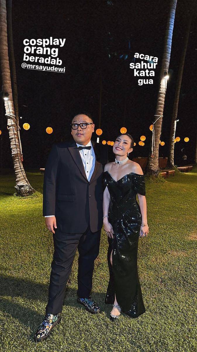 gaya artis di acara pernikahan Bunga Citra Lestari (instagram.com/rezachandika)