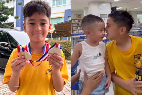Rafathar menang lomba renang (Instagram.com/chevirgo)