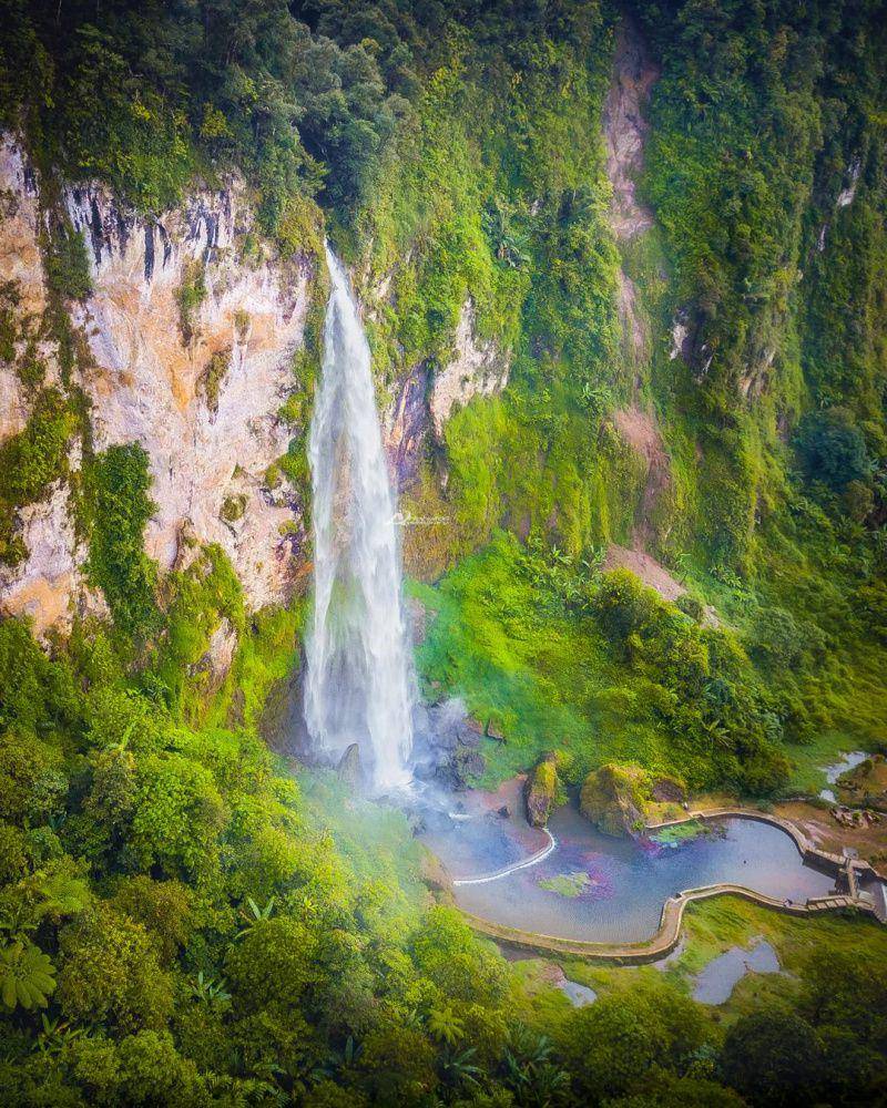 gambar Air Terjun Ngebul (instagram.com/ajisakka_aeriall06)