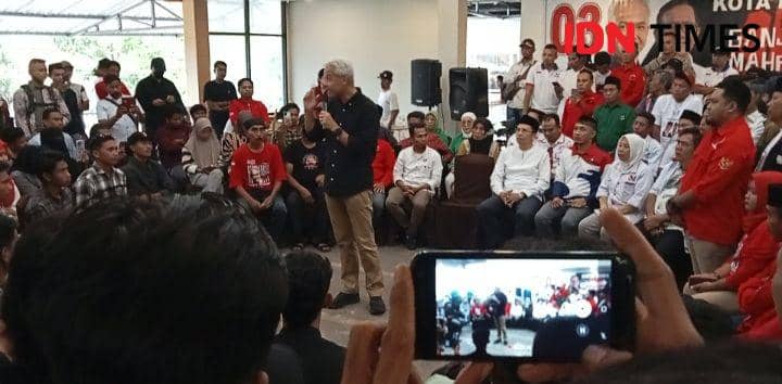 Foto Ganjar saat saat diskusi berlangsung (IDN Times/Juliadin)