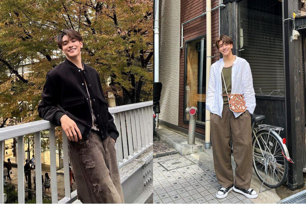 7 Ide Outfit Traveling ala Aktor Joong Archen, Nggak Takut Boring!