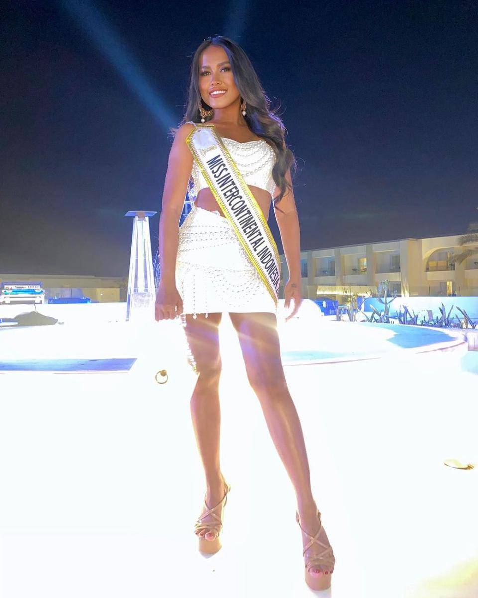 Potret Finalis Terfavorit saat Sashing Ceremony Miss Intercontinental 2023 (Instagram.com/friskagoldarina)