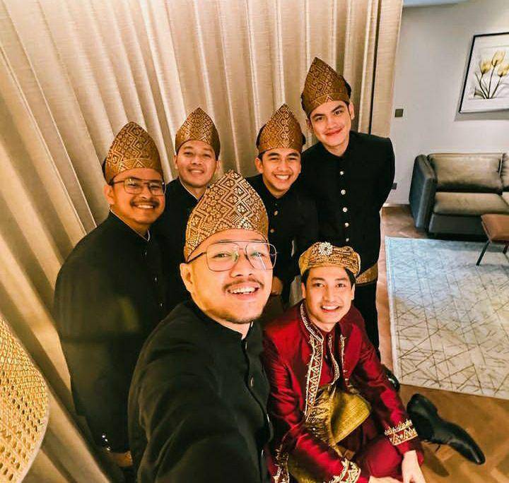 potret bridesmaid dan groomsmen di pernikahan Hanggini dan Luthfi (instagram.com/irzannfaiq)