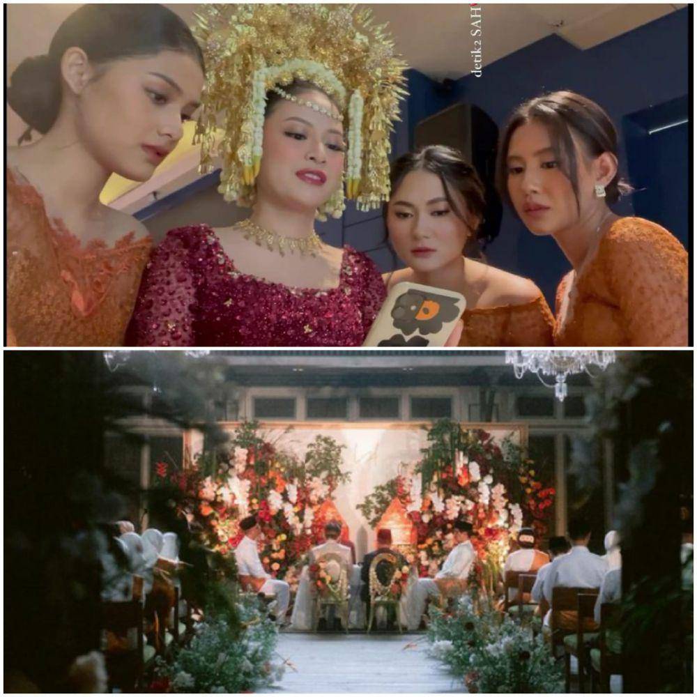 potret bridesmaid dan groomsmen di pernikahan Hanggini dan Luthfi (instagram.com/callistarum) | potret bridesmaid dan groomsmen di pernikahan Hanggini dan Luthfi (instagram.com/hanggini)