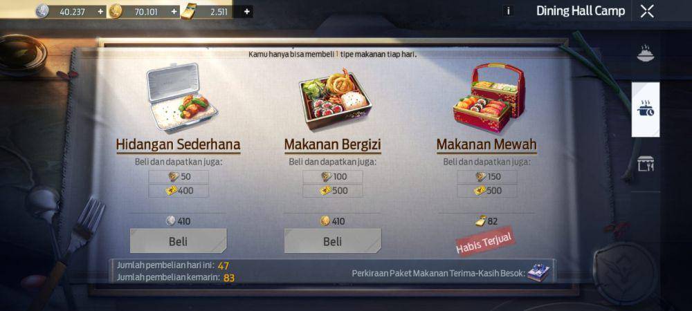 Dining Hall Camp Undawn (dok. Tencent Games/Undawn)
