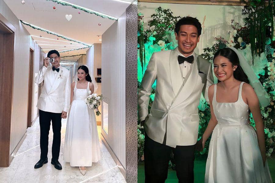 7 Gaya Resepsi Pernikahan Hanggini dan Luthfi Aulia, Bikin Takjub!
