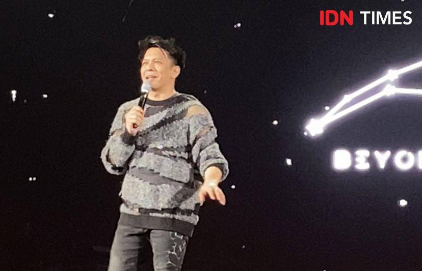 konser The Great Journey of NOAH di Beach City International Stadium, Ancol, Minggu (3/12/2023) (IDN Times/Rani Asnurida)