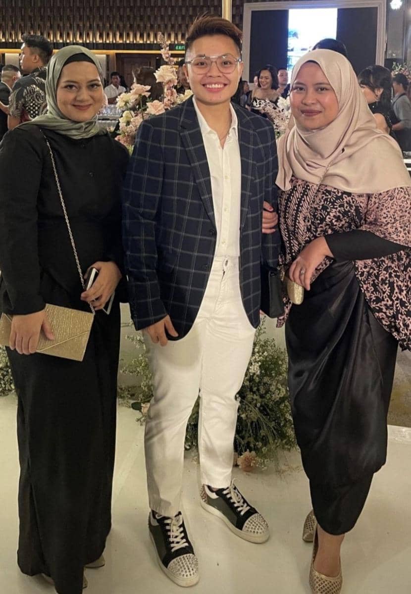 Apriyani Rahayu di resepsi pernikahan Jonatan Christie. (Instagram.com/r.apriyanig)