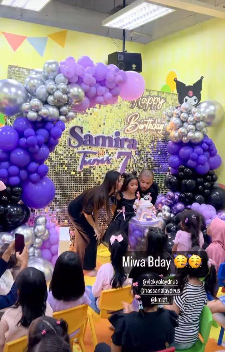 Potret Ultah Miwa (Instagram.com/hassanalaydrus)
