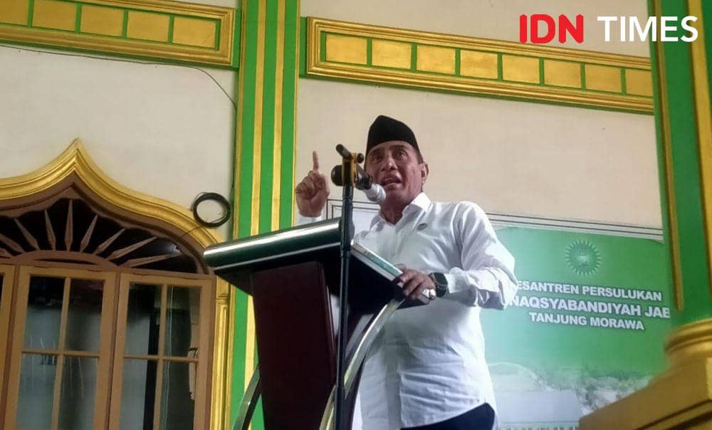 Edy Rahmayadi, ketua tim pemenangan Anies-Muhaimin wilayah Sumut (IDN Times/Eko Agus Herianto)