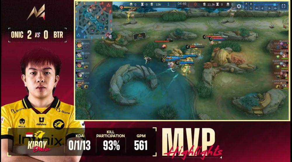 replay Kiboy MVP menggunakan hero Mathilda (youtube.com/Mobile Legends : Bang Bang Indonesia)