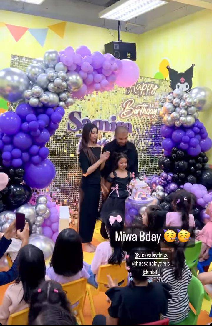 Potret Ultah Miwa (Instagram.com/hassanalaydrus)