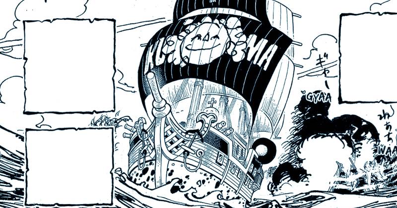 Kapal Bartholomew Kuma. (mangaplus.shueisha.co.jp/One Piece)