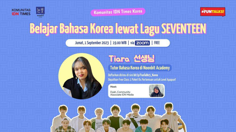 Komunitas IDN Times Korea Belajar Bahasa Korea bareng Seventeen