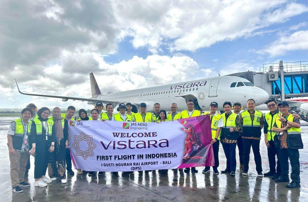 Vistara Buka Rute Penerbangan Langsung dari India ke Bali