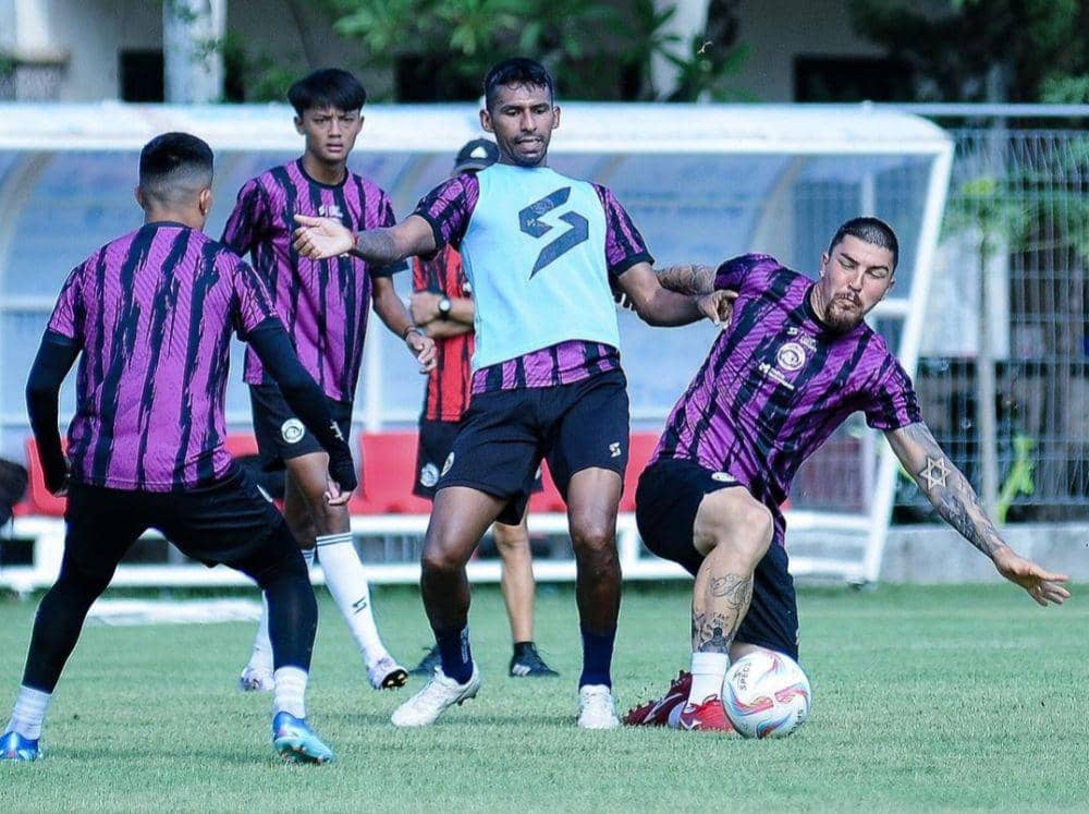 Para pemain Arema FC saat sesi latihan. (Dok. Media Officer Arema FC)