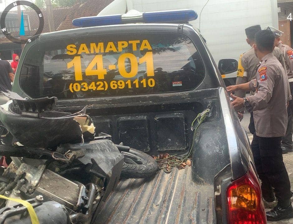 Kondisi motor korban yang rusak. IDN Times/ istimewa