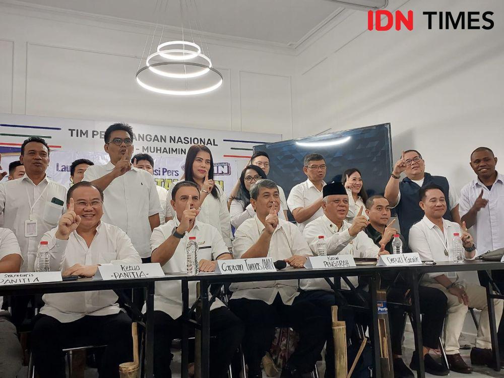 Tim panitia Safari Natal 2023 Anies Baswedan-Muhaimin Iskandar pada 4 Desember 2023. (IDN Times/Santi Dewi)