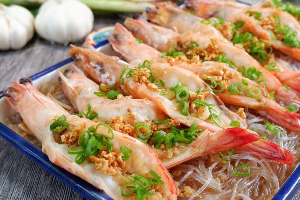 Soun Udang Kukus Bawang Putih (YouTube.com/Spice N' Pans)