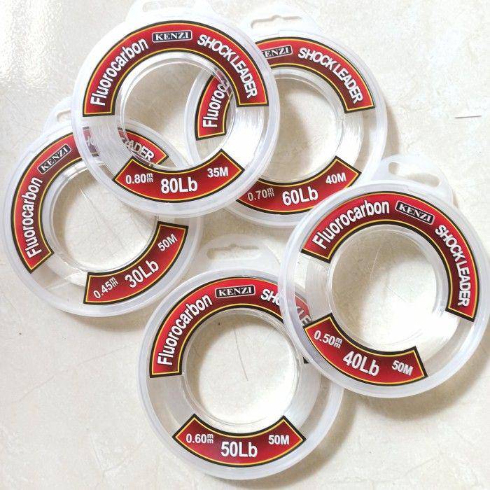 Senar pancing terkuat Kenzi Shock Leader Fluorocarbon (tokopedia.com)