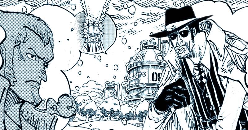 X Drake dan Kizaru di One Piece 1100. (mangaplus.shueisha.co.jp/One Piece)