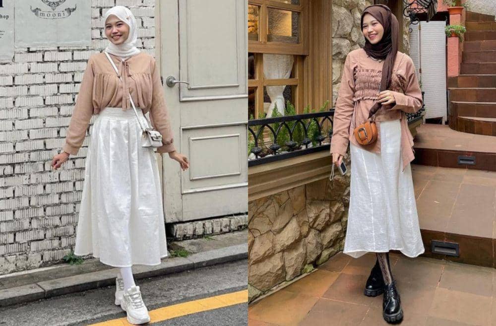7 Ide Outfit Hijab Earth Tone ala Queen Artha, Anggun nan Estetik!
