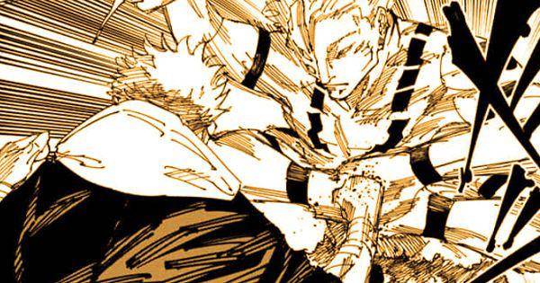 Yuji dan Sukuna bertarung dalam jarak dekat ( Dok. Shueisha / Jujutsu Kaisen )