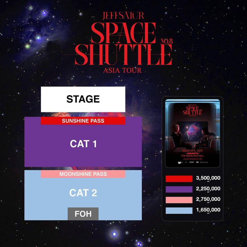 harga tiket konser Jeff Satur di Jakarta (instagram.com/pkentertainment.id)