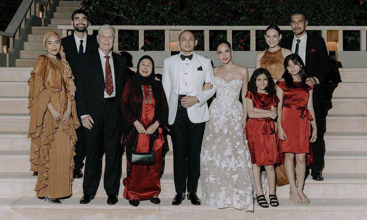 keluarga Sinclair di pernikahan BCL (Instagram.com/aishahjennifer)