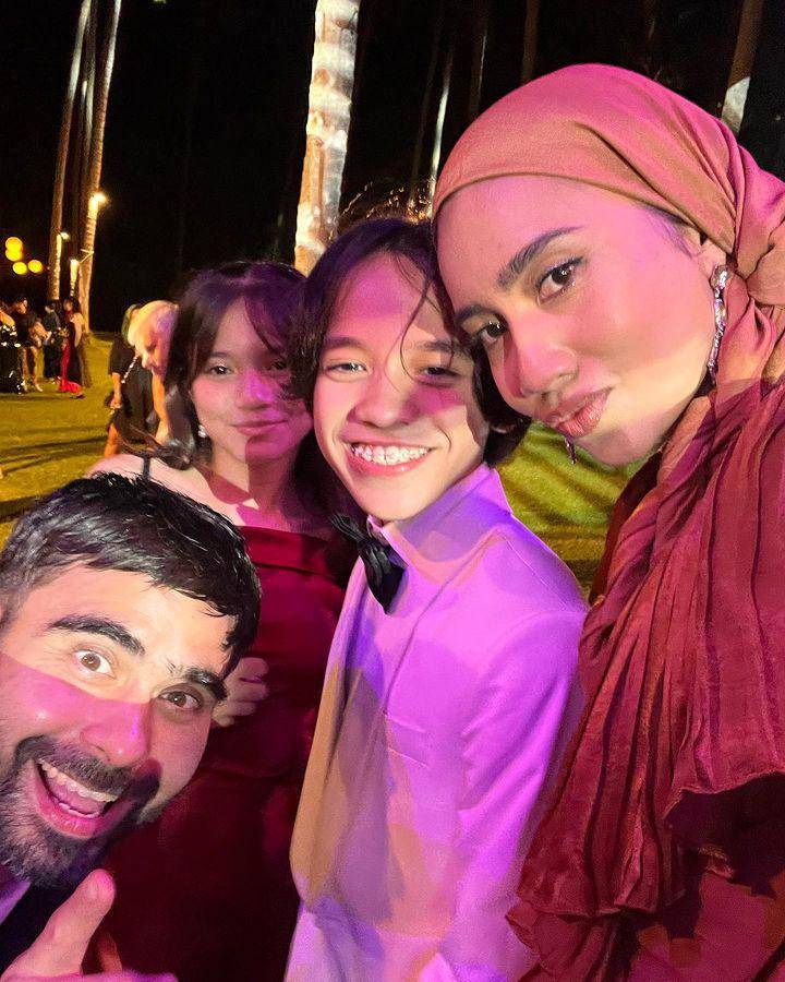keluarga Sinclair di pernikahan BCL (Instagram.com/yuna)