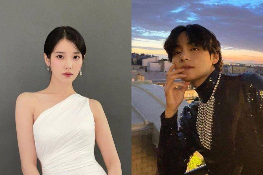 IU dan V BTS (instagram.com/dlwlrma | instagram.com/thv)