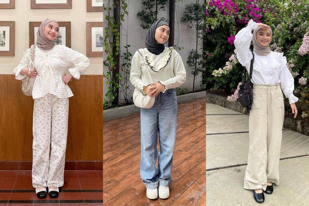8 Inspirasi Padu Padan Atasan Putih ala Tania Dewi, Layak Disontek!