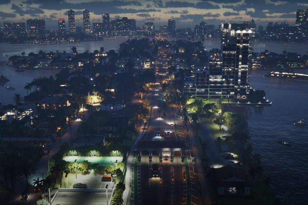 Ilustrasi Vice City di GTA VI (Youtube/Rockstar Games)