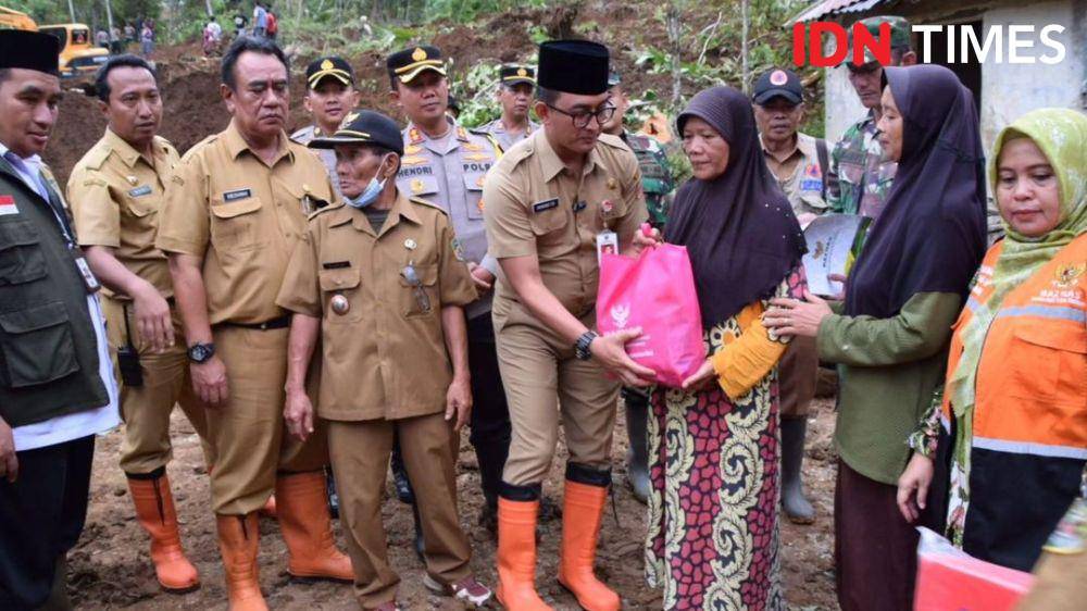 Pemkab Banyumas jamin pengobatan gratis pada para korban longsor, Senin (4/12/2023).(IDN Times/Parsito).