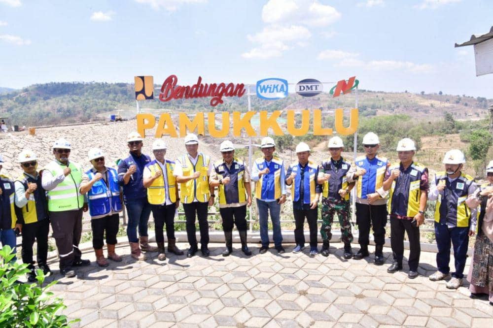 Dibangun 2017, Bendungan Pamukkulu di Takalar Segera Diresmikan