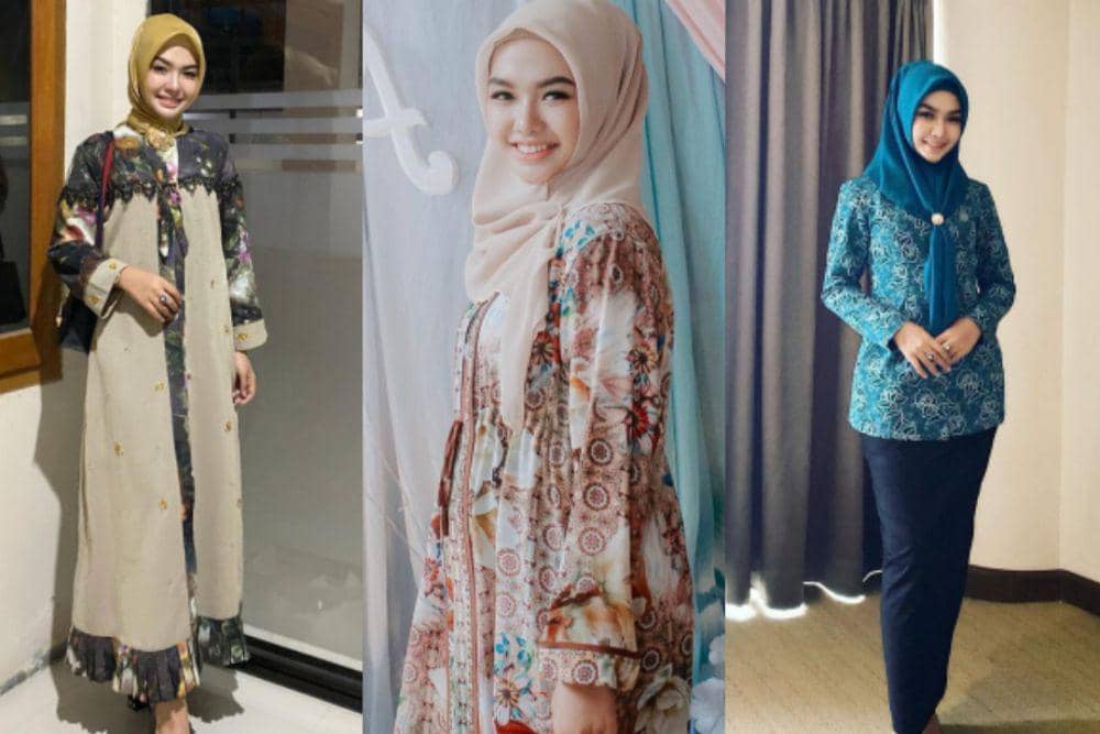 9 OOTD Hijab ala Zahra Yolanda, Istri Bupati Taliabu Maluku yang Elok