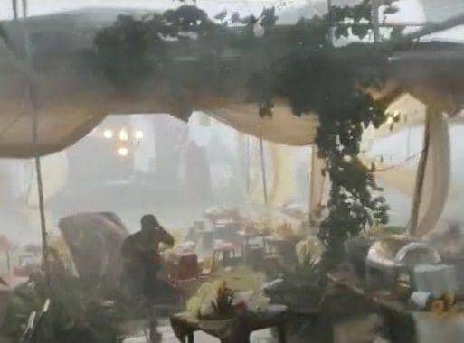 Badai angin saat Festival Desa di Kota Batu. (IDN Times/istimewa)