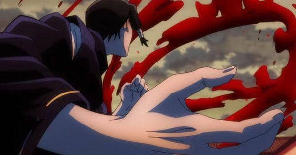 Noritoshi mengendalikan darah dengan teknik kutukan ( Dok. Mappa / Jujutsu Kaisen )