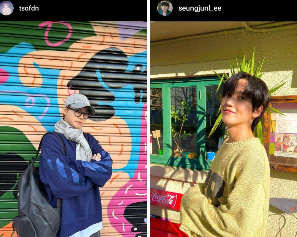 akun instagram pribadi member ONF (instagram.com/tsofdn I instagram.com/seungjunl_ee)