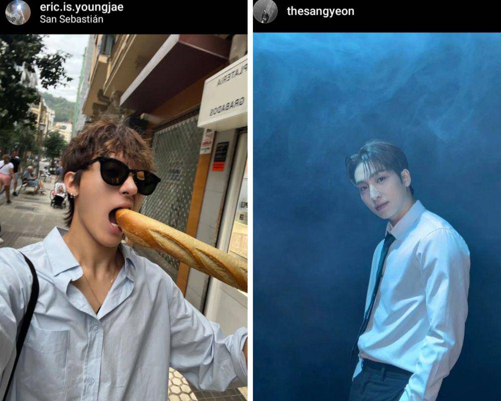 akun instagram pribadi member THE BOYZ (instagram.com/thesangyeon I instagram.com/eric.is.youngjae)
