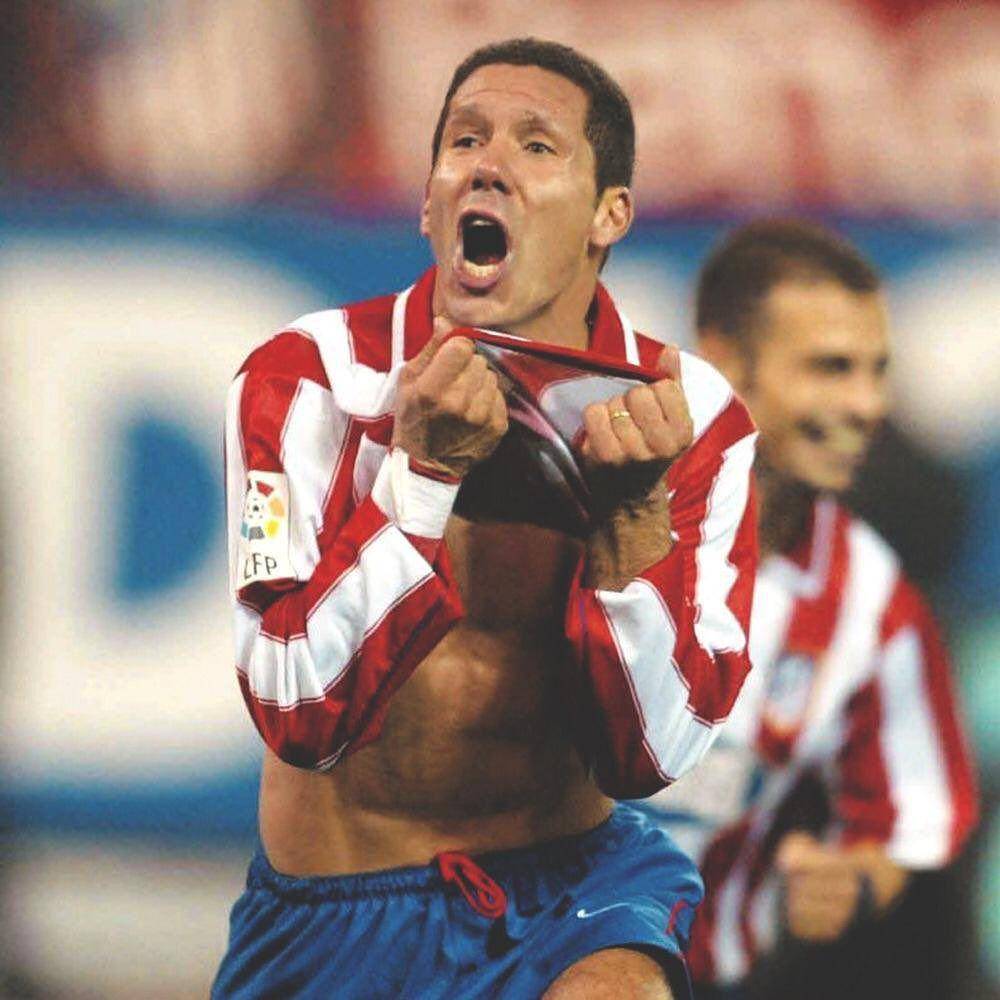 Diego Simeone saat berseragam Atletico Madrid. (instagram.com/simeone)