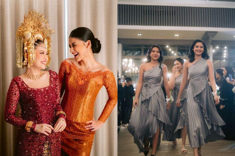 10 Momen Callista Arum Jadi Bridesmaid Nikahan Hanggini