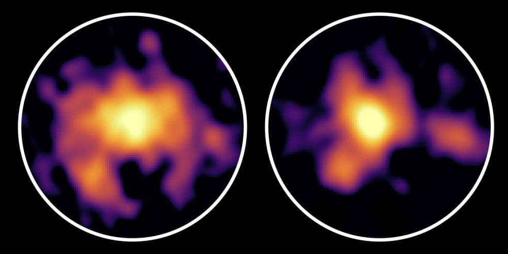 ilustrasi usia Galaksi Cosmos AzTEC-1 (https://alma-telescope.jp/)