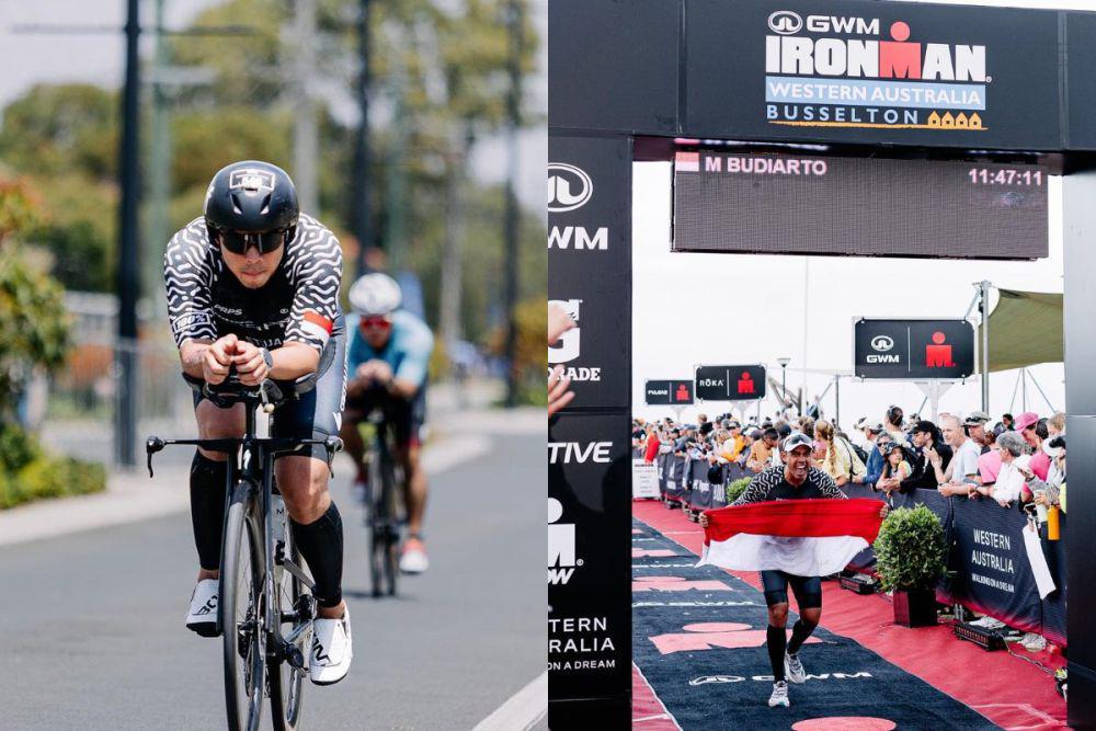 7 Potret Ditto Percussion Finish Ironman Triatlon, Banjir Pujian!