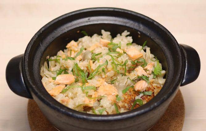Resep Ponzu Salmon Takikomi Gohan, Kreasi Nasi Goreng Sehat
