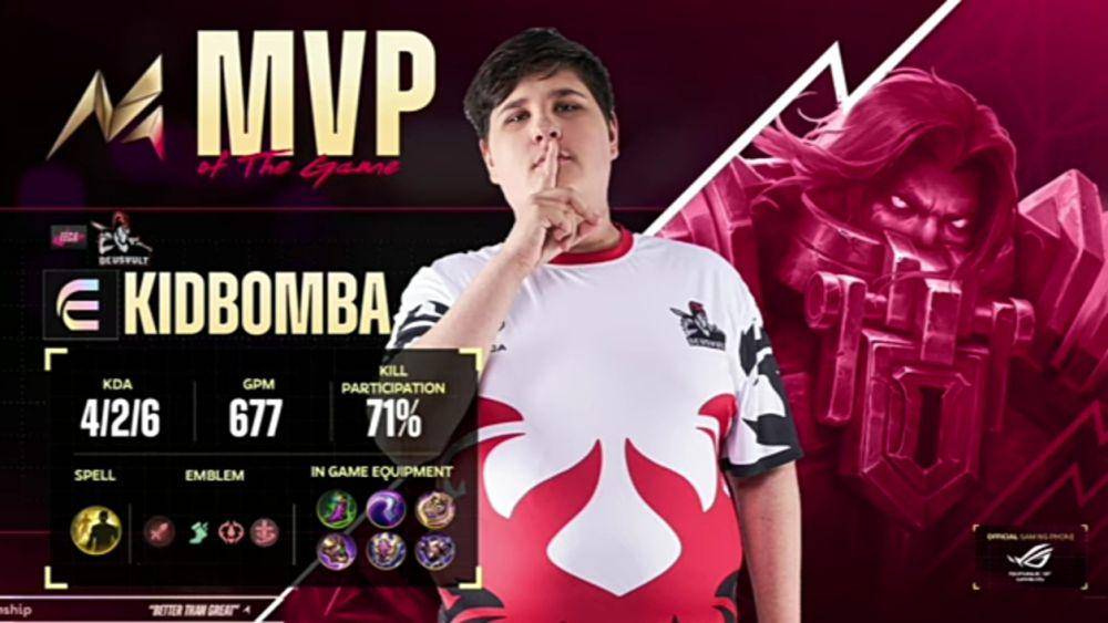 KidBomba membawa timnya menang di match kedua (youtube.com/MPLIndonesia)
