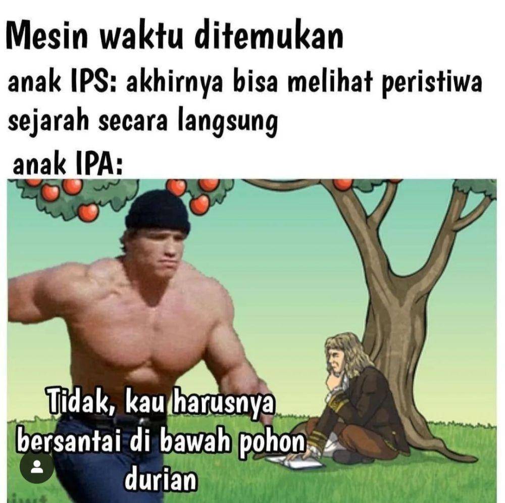 meme Arnold lari (instagram.com/meme_hasil_curry)