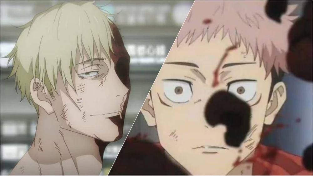 Nanami mati di depan Yuji. (dok. MAPPA/Jujutsu Kaisen)