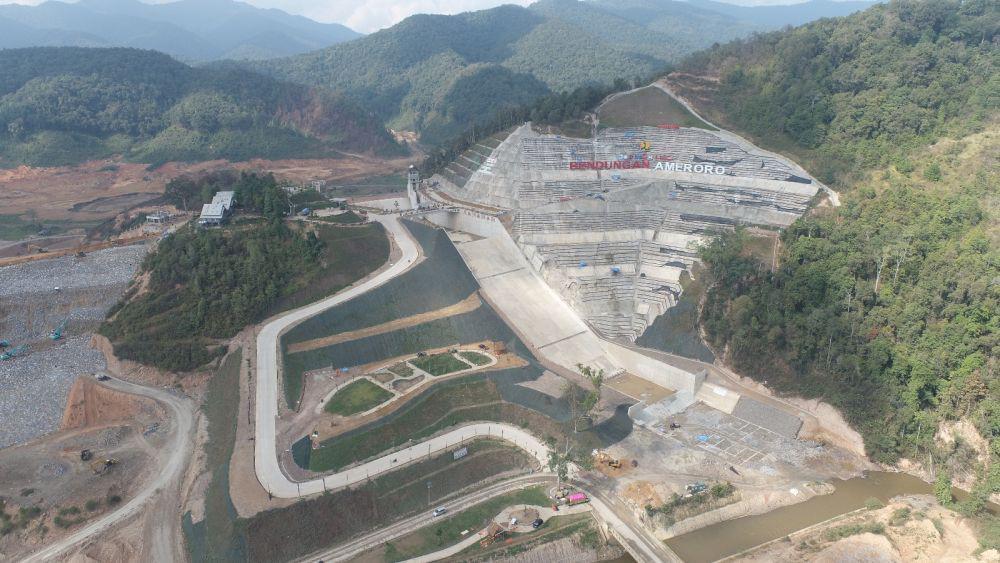 Mulai Diisi, Proyek Bendungan Ameroro Segera Rampung