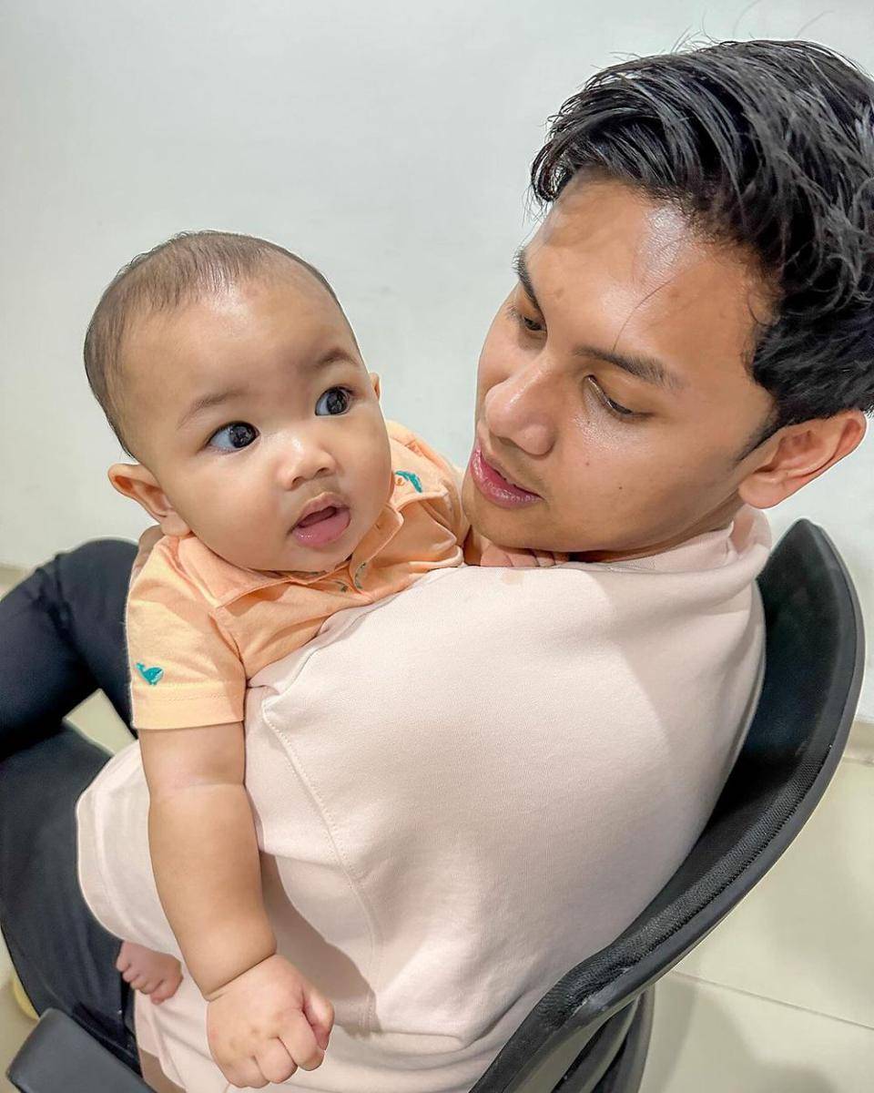 potret Ibnu momong baby Alva (instagram.com/ibnuwardani/)